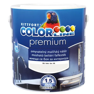 Латексова боя Kittfort миеща се 1.5 кг, бяла, Colorline Premium