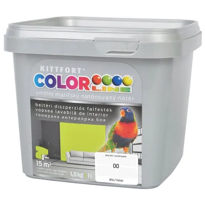 Латексова боя Kittfort паропропусклива 1.5 кг, бяла, Colorline