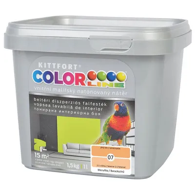 Латексова боя Kittfort цветна 1.5 кг, кайсия 07, Colorline