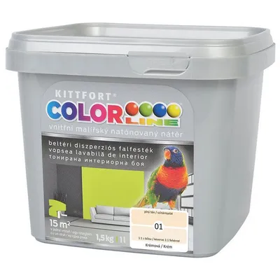 Латексова боя Kittfort цветна 1.5 кг, крем, Colorline