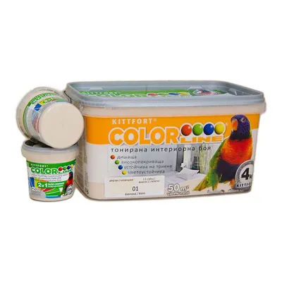 Латексова боя Kittfort цветна  4 кг, крем 01, Colorline