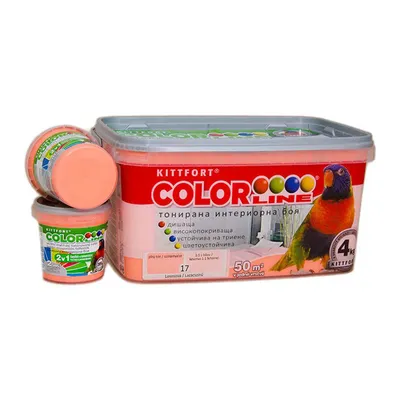 Латексова боя Kittfort цветна 4 кг, сьомга 17, Colorline