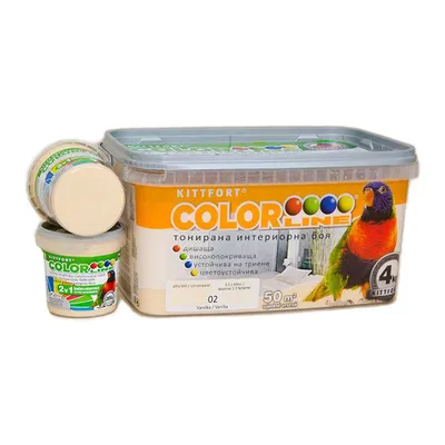 Латексова боя Kittfort цветна  4 кг, ванилия 02, Colorline