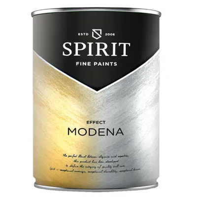 Латексова боя Orgahim латексова цветна  1 л, златна мат, Spirit Effect Modena