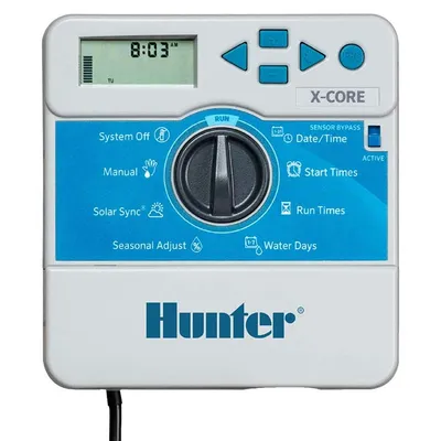 Програматор за напоителна система Hunter за вътрешен монтаж с 6 станции, XC601iE