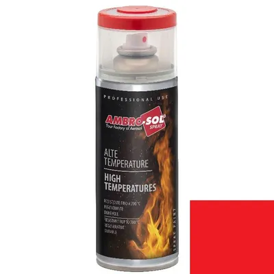 Спрей боя Ambro-Sol термоустойчива  0.4 л, червена гланц, V400TEMP