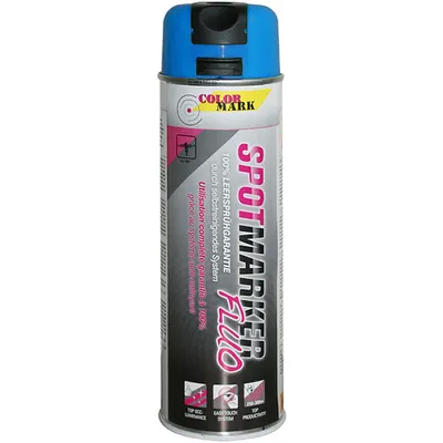 Спрей ColorMark маркировъчен флуоресцентен  0.5 л, син, Spotmarker