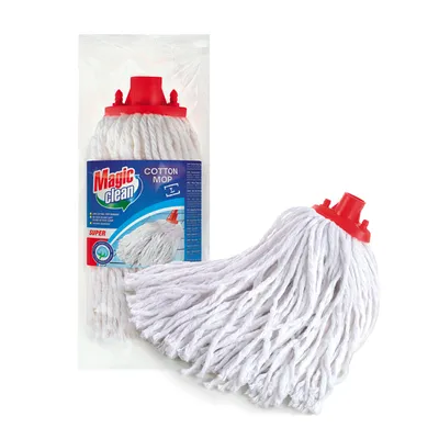 Бърсалка Magic Clean за под  бял, Super