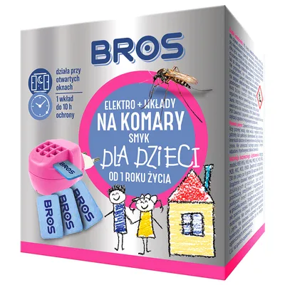 Електрически изпарител Bros против комари детски комплект с 10 бр. таблетки