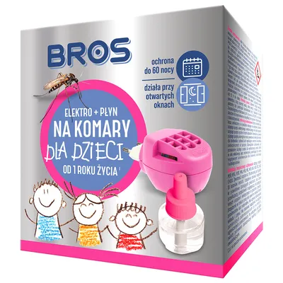 Електрически изпарител Bros против комари детски комплект с течен пълнител