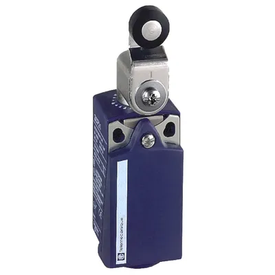 Краен изключвател Telemecanique с метален цилиндър и ролка  10 A, 230 V, 1 NC+1 NO, OsiSense XCKP Standard