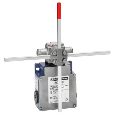 Краен изключвател Telemecanique за подемни и механични дейности  230 V, 2x 2 NC, OsiSense XCKMR Standard