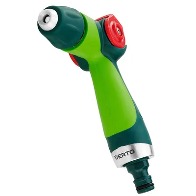 Пистолет за поливане Verto градински PVC/метал палцов 1/2" - 3/4", 2 функции, 15G703