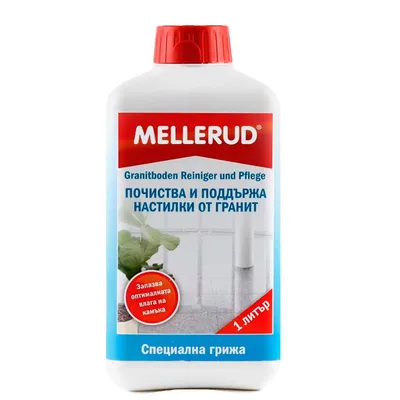 Препарат за почистване Mellerud на настилки от мрамор, камък и гранит  1 л