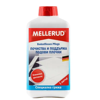 Препарат за почистване Mellerud на настилки от мрамор, камък и гранит  1 л