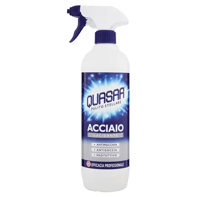 Препарат за почистване Quasar на метал спрей 0.65 л, Acciaio