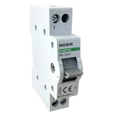Превключвател Noark модулен еднополюсен  25 A, 1P, 230 V, Ex9BT3G