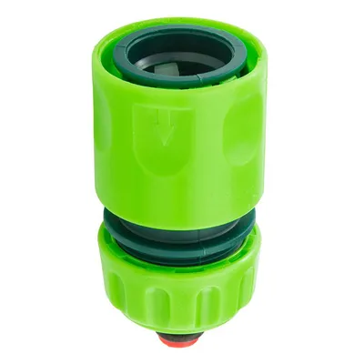 Съединител на маркучи Verto бърза връзка Ж - маркуч със стоп клапа 1/2", 15G721