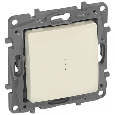 Бойлерно табло Legrand скрит монтаж 85х85х40 мм, 10 A, 1 модул, крем, скрит монтаж, Niloe