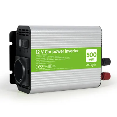 Инвертор Gembird за автомобил  10-16 V, 500 W, EG-PWC500-01