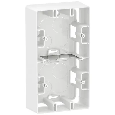 Конзолна кутия Legrand за електроинсталации  открит монтаж, 159.5x88.5x40 мм, бяла, Niloe New