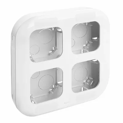 Конзолна кутия Legrand за електроинсталации открит монтаж, 200x200x35 мм, 20 IP, бяла, Forix