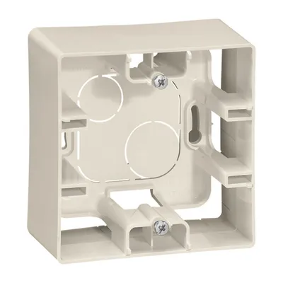 Конзолна кутия Legrand за електроинсталации  открит монтаж, 88.5x88.5x40 мм, 21 IP, крем, Niloe