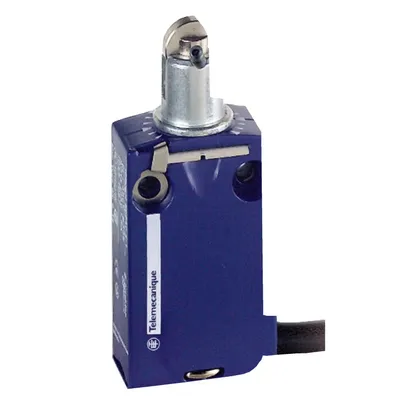 Краен изключвател Telemecanique с бутало с ролка  1 NC+1 NO, OsiSense XCMD Standard