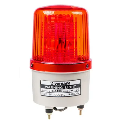 Лампа Vemark сигнална LED ротационна  0.45 A, 220 V, червена, AD22-22SMD