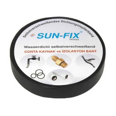 Лента Sun-Fix електроизолационна  19 мм, 10 м, черна, каучукова, Isolation