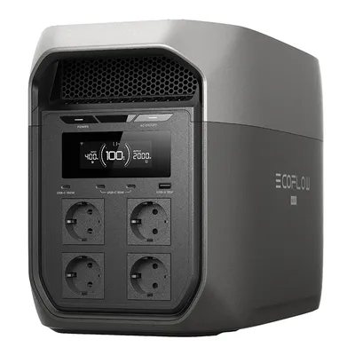 Преносима електростанция EcoFlow 2400 W, 2048 Wh, 230 V, 3 A, Delta 3 Max