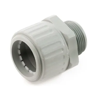 Щуцер Dietzel PVC за гофрирани тръби  DN 16, M16x1.5, сив, SGL