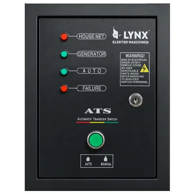 Табло командно LYNX Elektro Maschinen за генератор  220-400 V, ATS