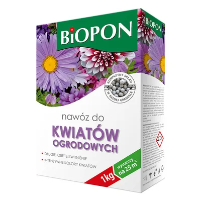 Тор гранулиран Biopon за градински цветя  1 кг