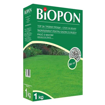 Тор гранулиран Biopon за тревни площи  1 кг