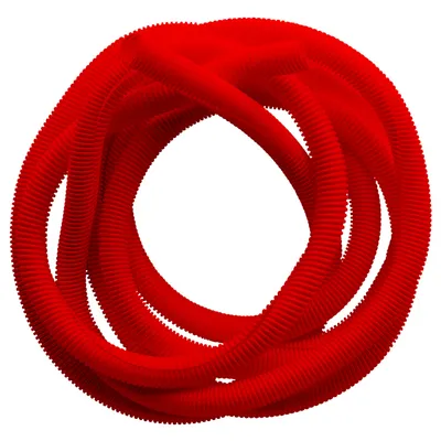 Тръба BG електроизолационна HDPE гофрирана  ф 19 мм, 50 м, червена