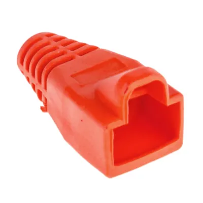 Защитен маншон за конектор за LAN кабел RJ45, червен