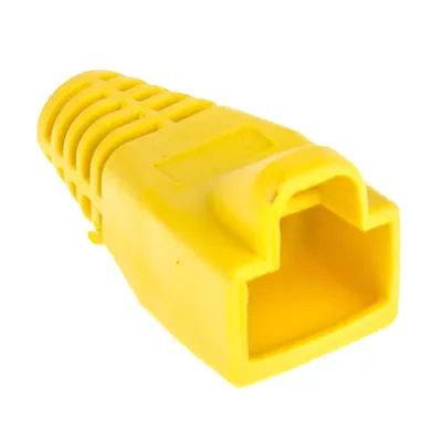 Защитен маншон за конектор за LAN кабел RJ45, жълт