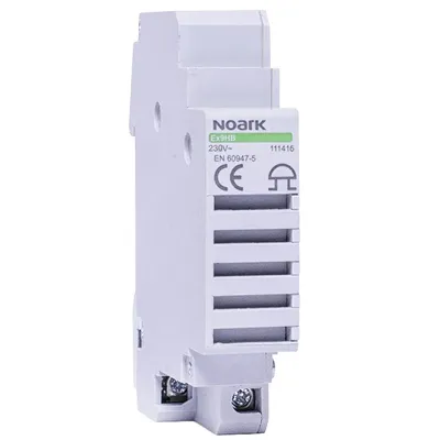 Звънец Noark за DIN шина 12 V, сив, Ex9HB AC12V