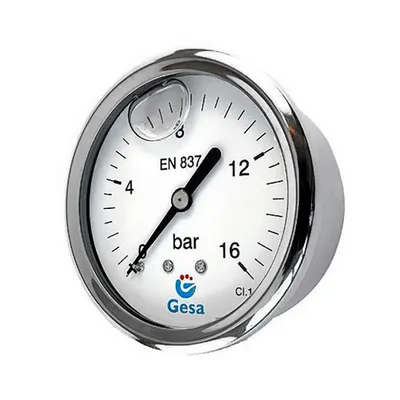 Аксиален манометър за въздух Gesa глицеринов  ф 100 мм, 0-250 bar, М0301
