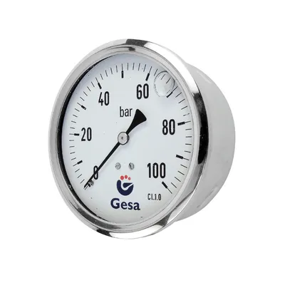 Аксиален манометър за въздух Gesa глицеринов  ф 63 мм, 0-16 bar, М0302