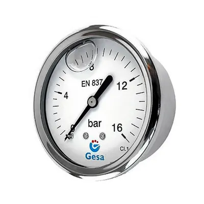 Аксиален манометър за въздух Gesa глицеринов  ф 63 мм, 0-400 bar, М0301