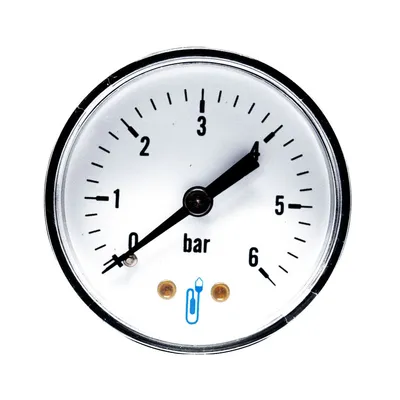 Аксиален манометър за вода Syveco  ф 50 мм, 0-6 bar