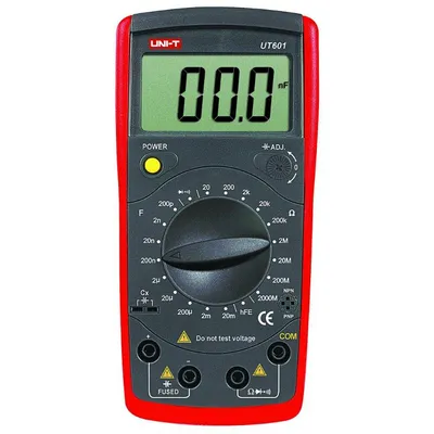 Дигитален капацитетомер Uni-T  20 ома - 2000 мегаома, 200 pF - 20 mF, UT601