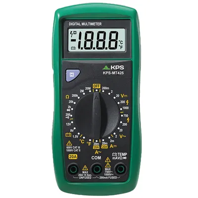 Дигитален мултицет KPS  с LCD дисплей, CAT II 1000V / CAT III 600V, MT425