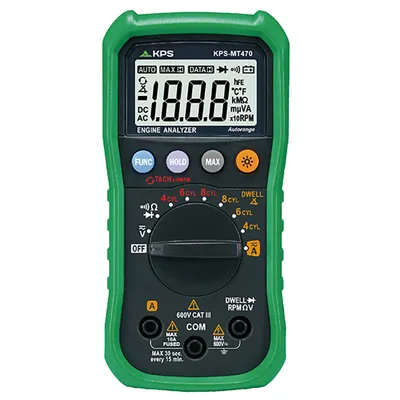 Дигитален мултицет KPS  с LCD дисплей, CAT III 600V, MT470