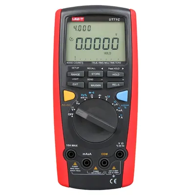 Дигитален мултицет Uni-T с Bluetooth интерфейс  с LCD дисплей, CAT III 1000V / CAT IV 600V, UT71C