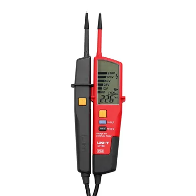 Двуполюсен тестер за напрежение и непрекъснатост Uni-T  AC/DC, 12-690 V, 100 килоома, UT18D