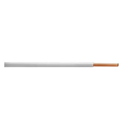 Кабел ПВ-А1 / H05V-U инсталационен и монтажен Cu, 1x0.75 мм2, бял