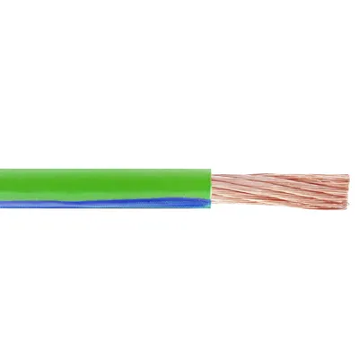Кабел ПВ-А2 / H07V-K инсталационен и монтажен Cu, 1x4.00 мм2, зелен